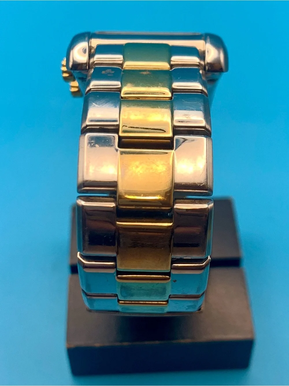 FOSSIL ARKITEKT FS-4228 Men’s Rare Dual Time Tank Watch St Steel Works New Batt